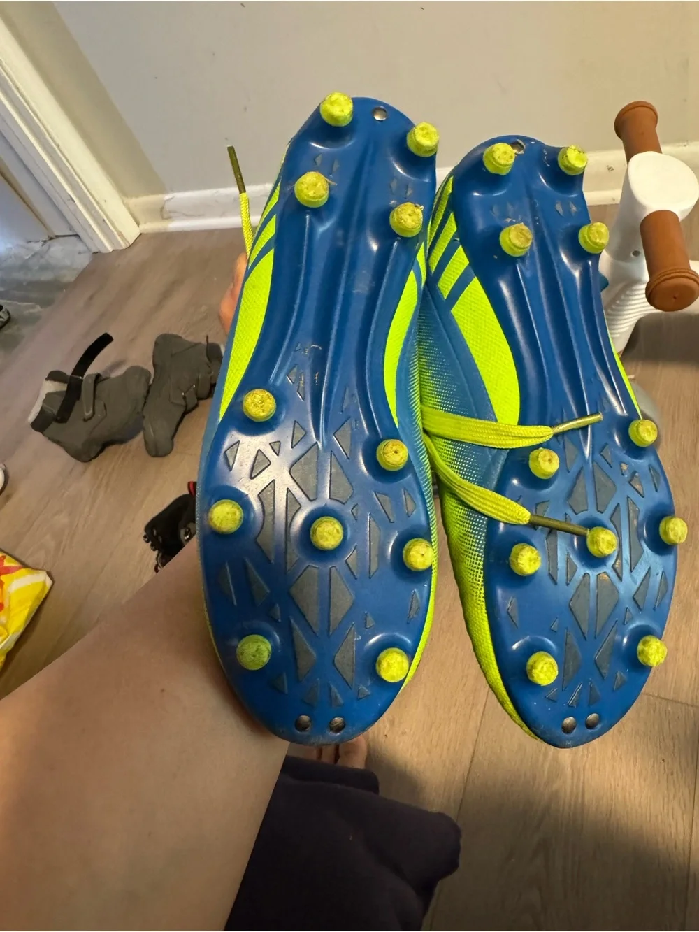 Kids Bright Neon Green Lace-Up Sneakers